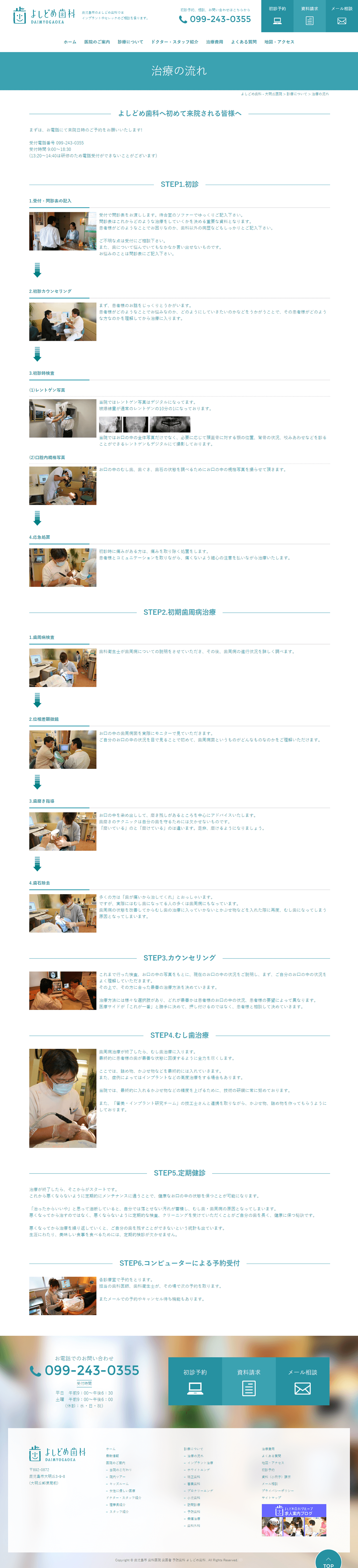 鹿児島市 よしどめ歯科 ホームページ制作2